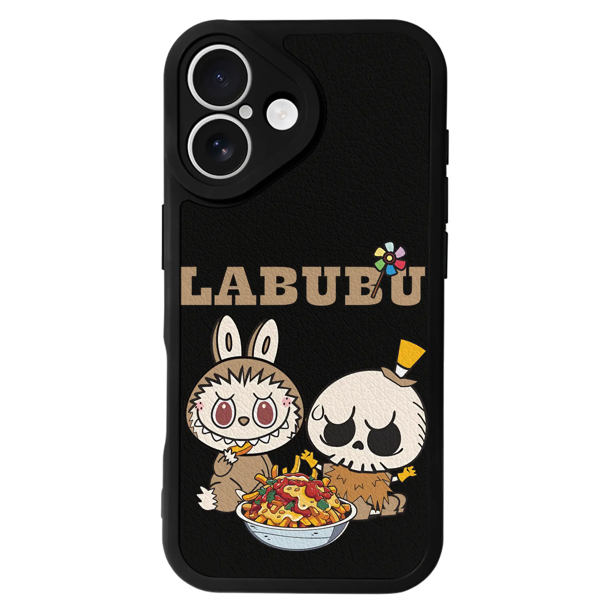 ラブブ グッズ モココ - IPhone 16シリーズ対応 ・ シリコンスマホケース ・ レザー調 ・ 高精度フィット ・ 耐衝撃 ・ ワイヤレス充電対応 ・ 精密カット